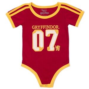 🫐3/$30 Harry Potter Gryffindor 07 Red and Yellow Kids Bodysuit size 24m